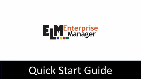 ELM 7.5 Quick Start Guide - Fire Mountain Software
